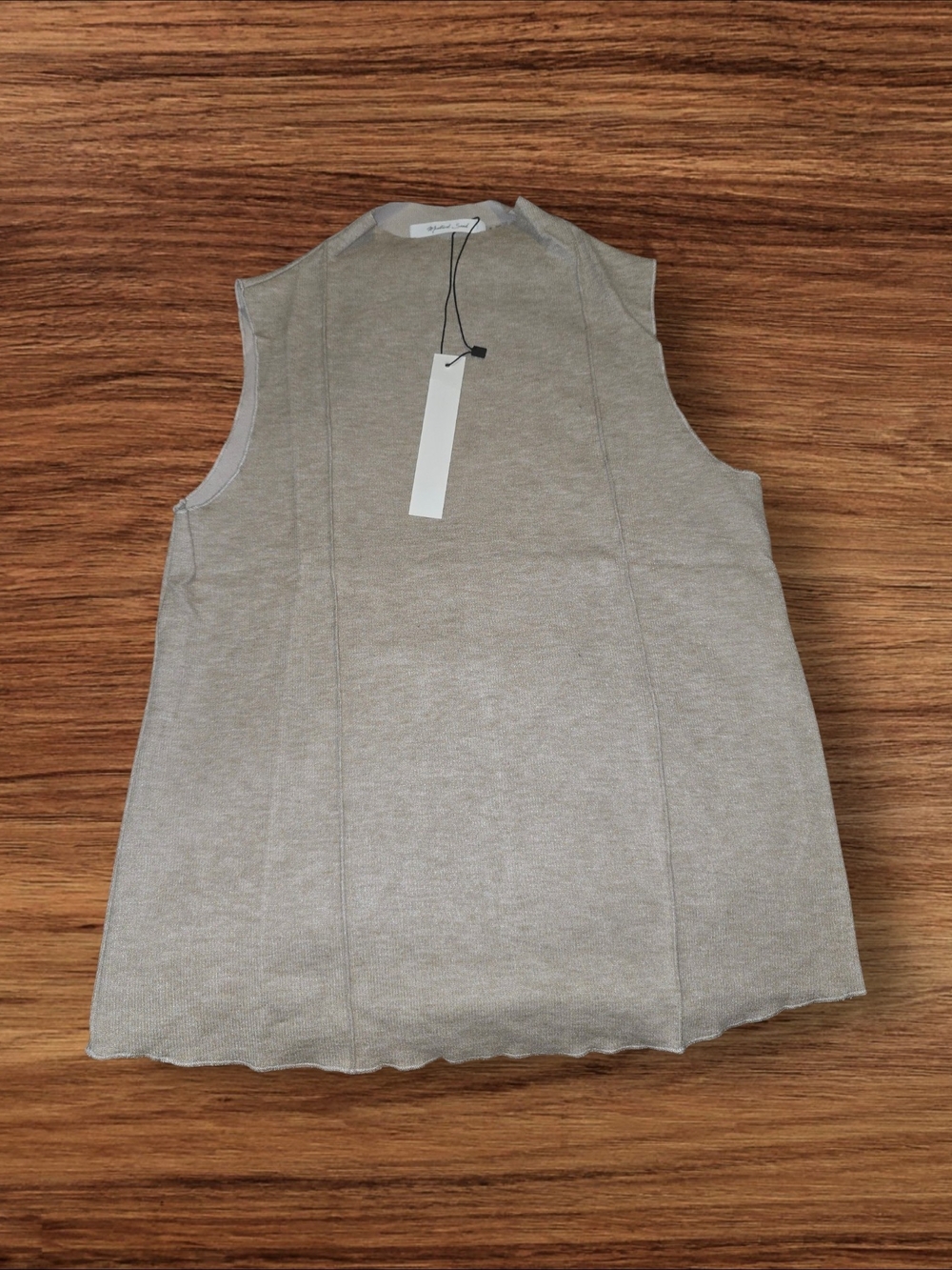Mustard Seed Sleeveless Ribbed Tank Top - Taupe